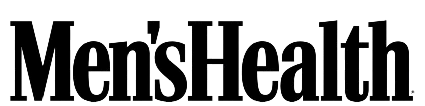 Men's Health logo in black text on a transparent background.