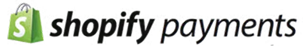 The Shopify Payments logo, which features a green shopping bag icon next to the company name in black.