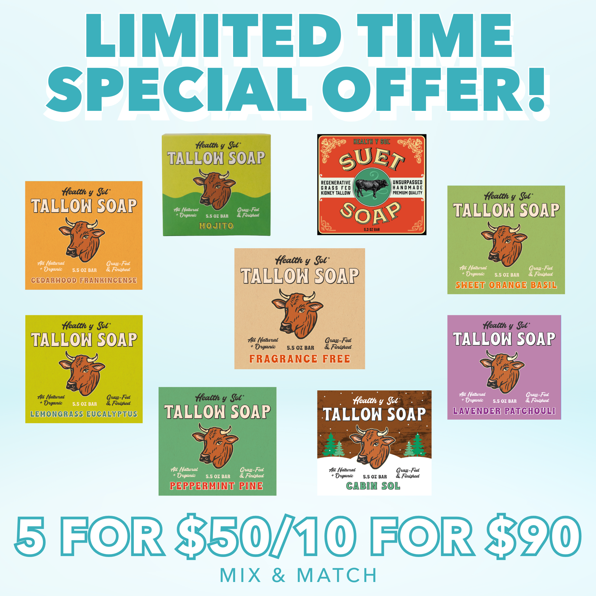 Grass Fed Tallow Bar Soap