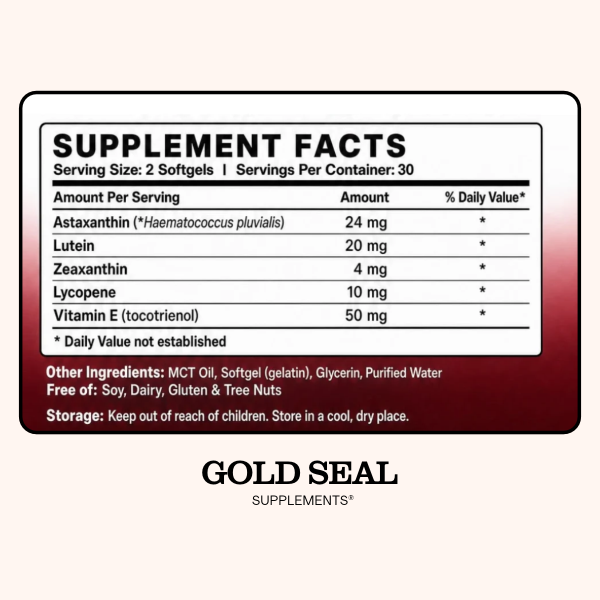 Supplement facts