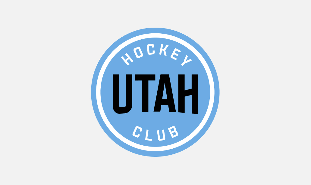 Circular logo with 'Utah Hockey Club' on a blue background.