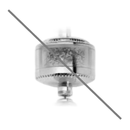 A grayscale placeholder image of a small, round filter with a diagonal line crossing through it.