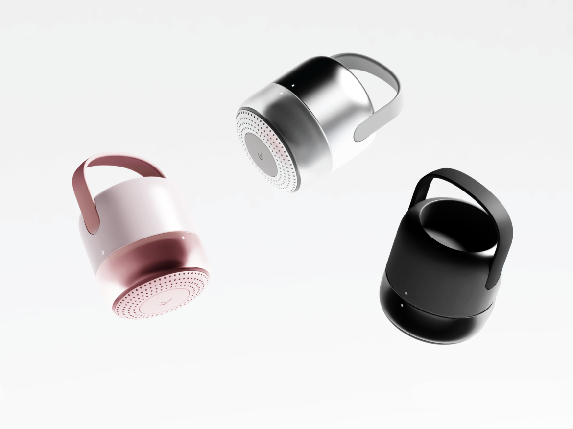 Woman with skincare device, promotional text for spring sale.