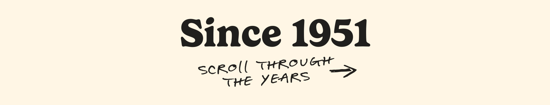 Since 1951, scroll through the years