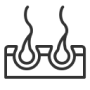 Icon of a sauna stove with steam rising.