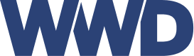 The letters WWD in a bold, blue, sans-serif font on a white background.