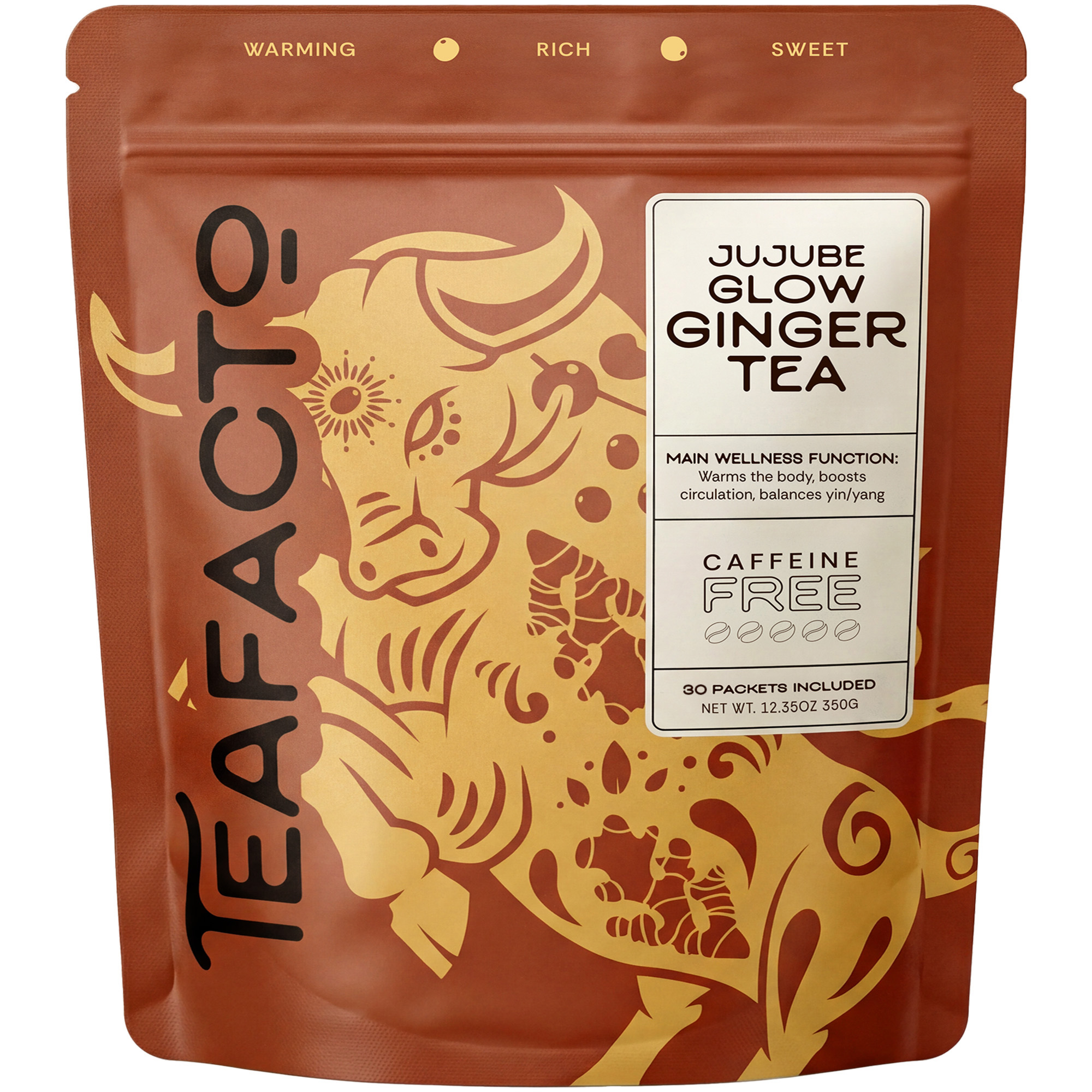 Viral Asian Jujube Ginger Tea - Glowy Skin & Happy Flow (30 day supply)