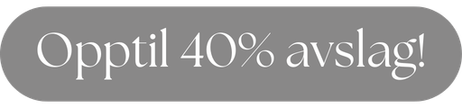A gray button with the text 'Opptil 40% avslag!' in a white serif font.
