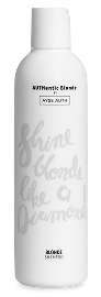 White bottle with text, 'Shine Blonde Like a Diamond.'