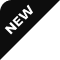 A black triangle with the word 'NEW' in white text.