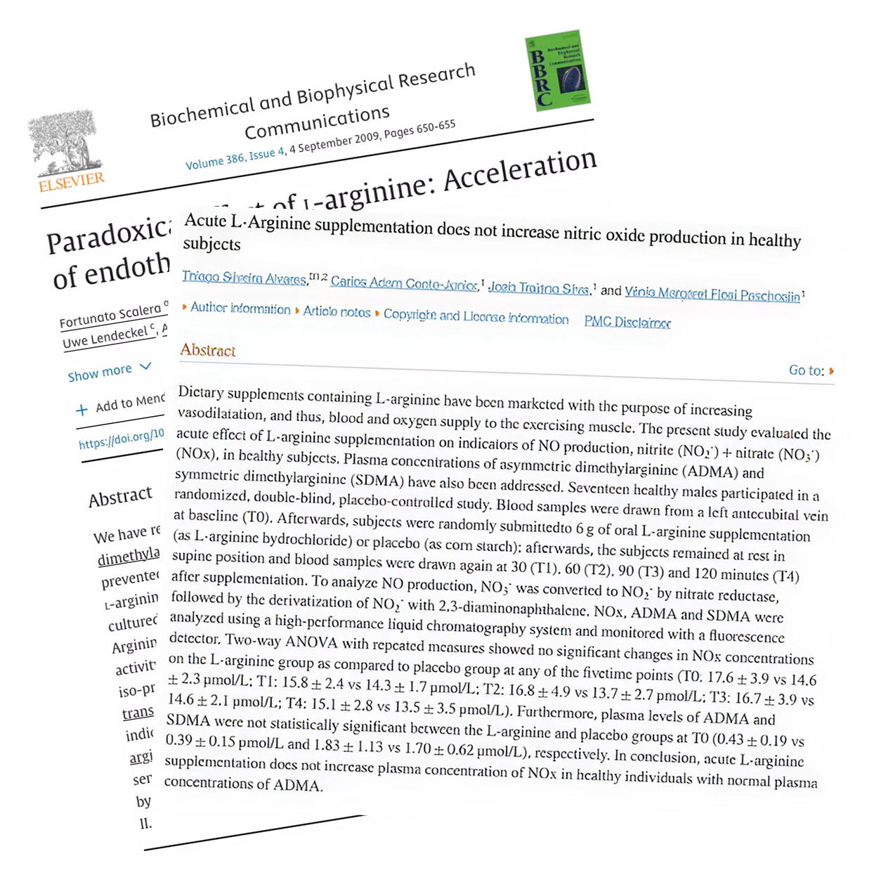 Collage of scientific journal articles with text and abstract sections visible.