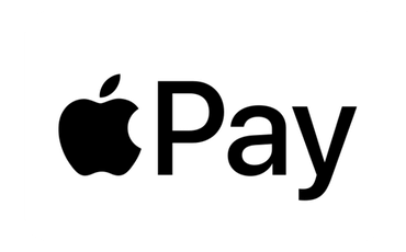 Apple Pay logo on a white background.