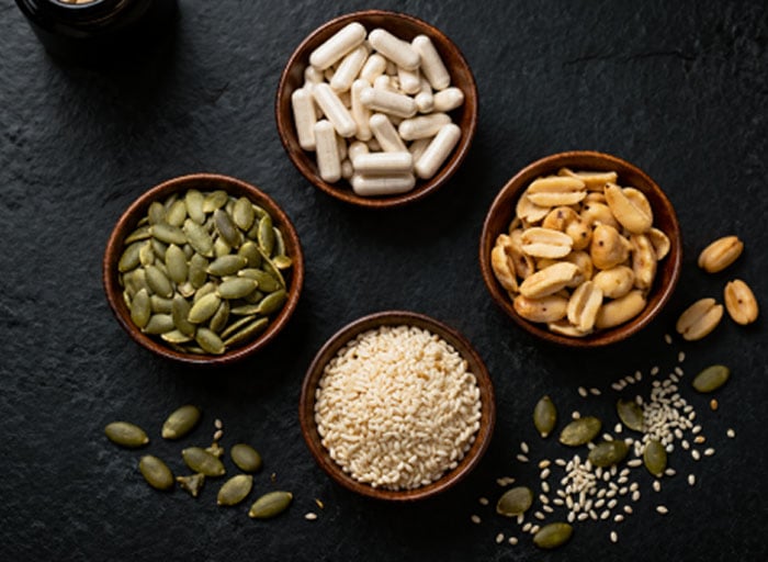 L-Glycine capsules and seeds