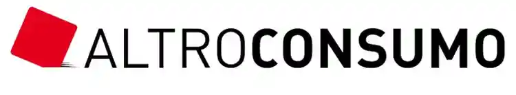Logo with red square and the text 'ALTROCONSUMO'.