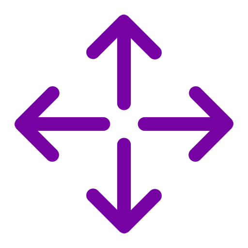 A purple 360-degree rotation arrow icon.