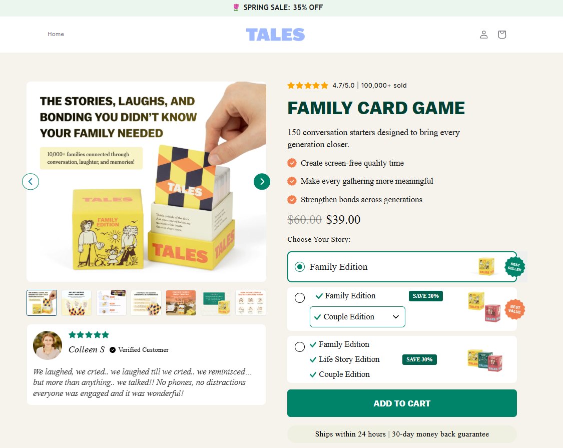 Tales Family Card Game – Fun & Meaningful Conversations for All Ages ...