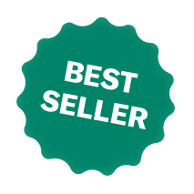 Green badge with 'Best Seller' text in white.