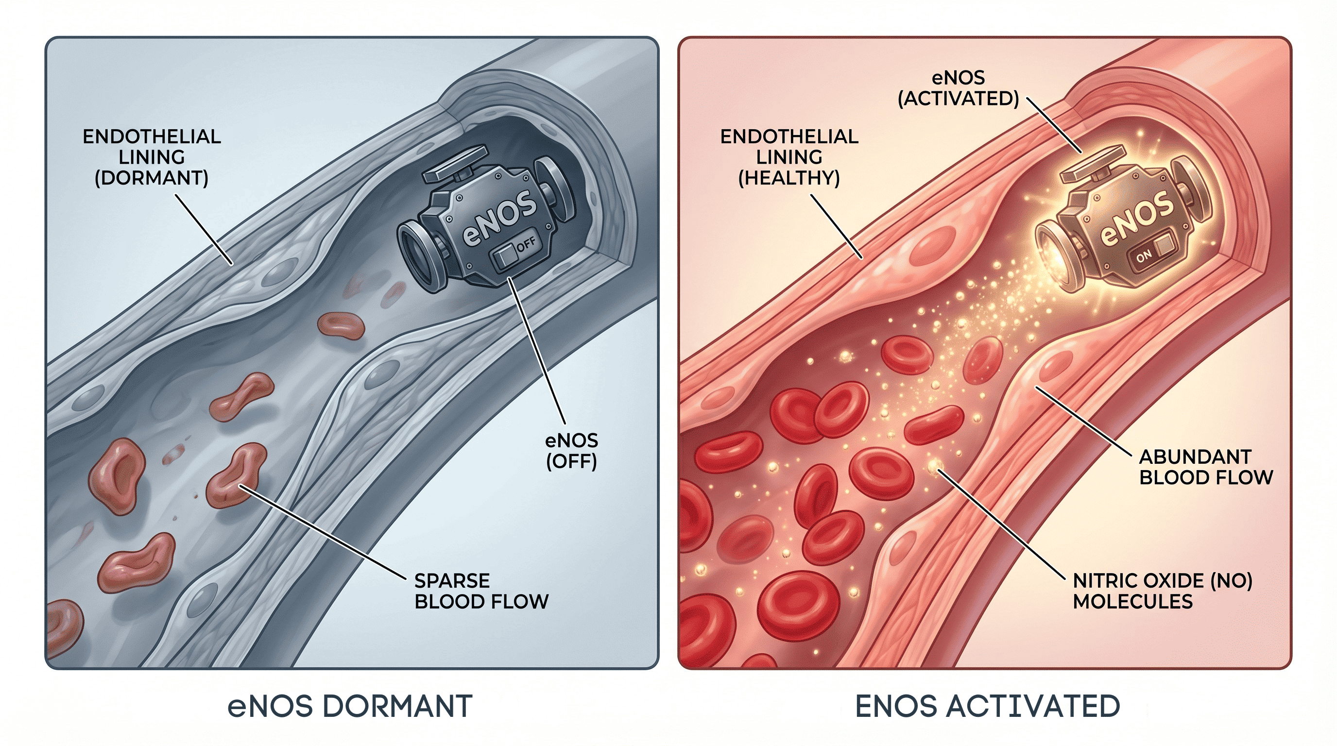 The eNOS engine that drives vascular function