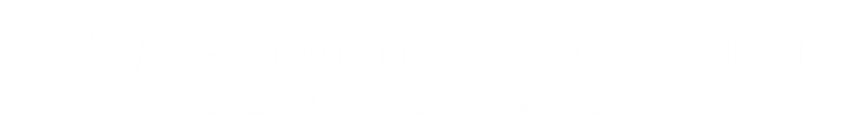 Logo of 'The Journal of Nutrition' with subtitle.
