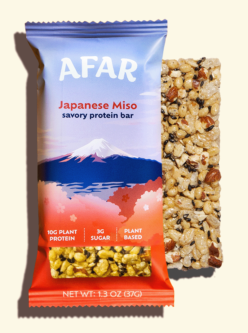 Afar Japanese Miso savory protein bar