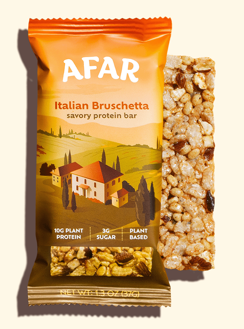 Afar Italian Bruschetta savory protein bar