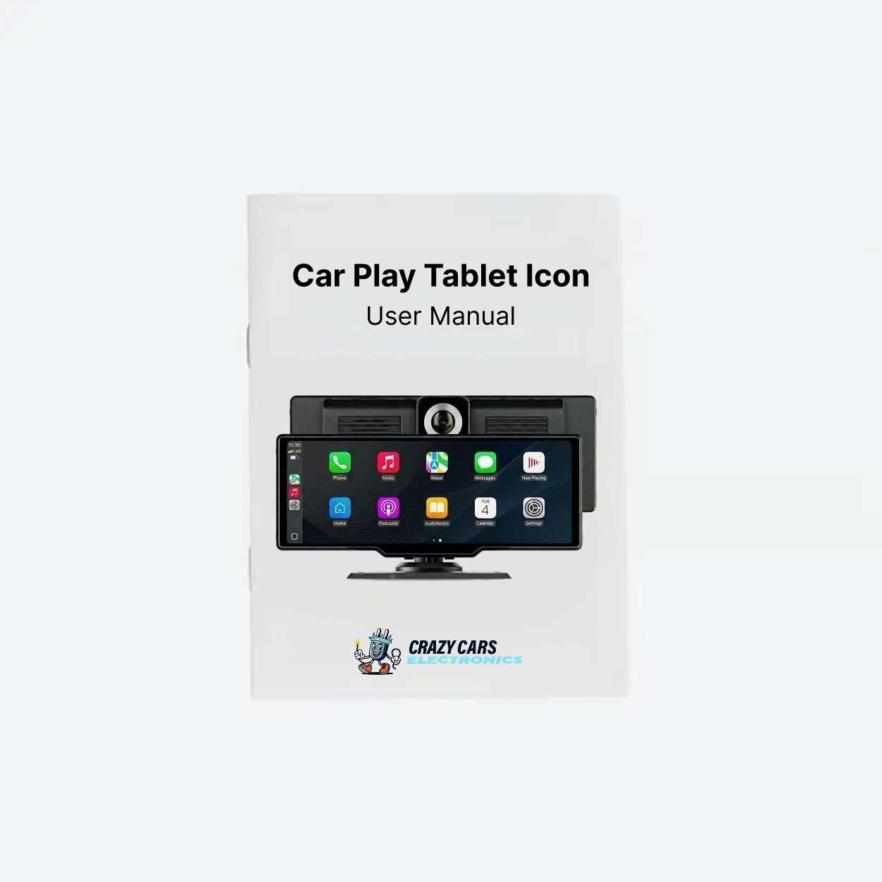 Car Play Tablet Icon User Manual cover with screen display.