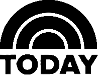 The black and white logo for the Today show, featuring a sunrise graphic over the word TODAY.