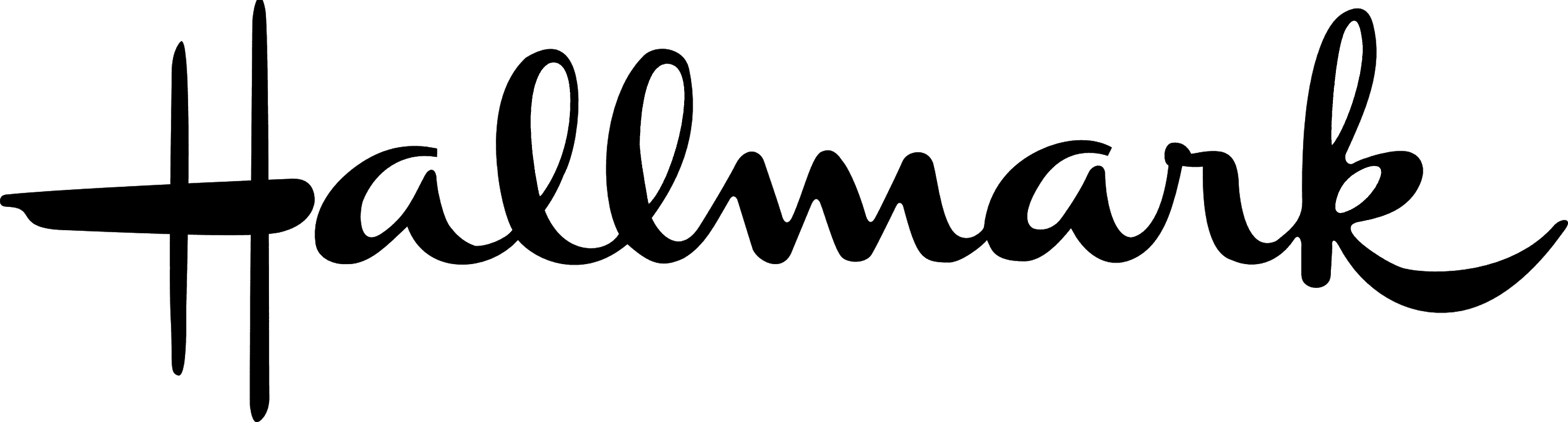 The Hallmark logo in black script on a white background.