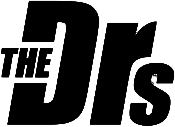 The logo for 'The Drs' in a stylized, bold, black font on a white background.