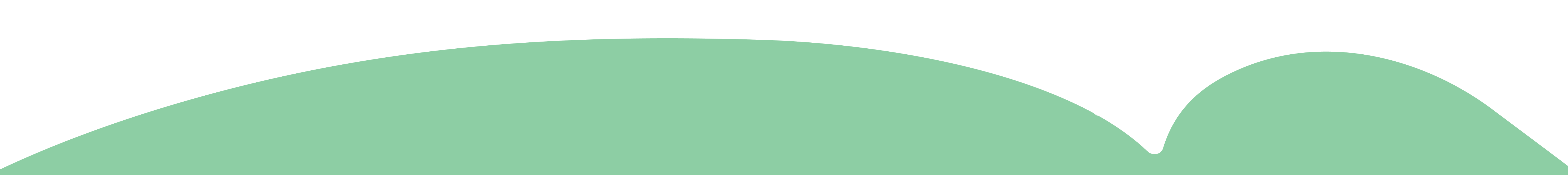 Green wavy shape on a darker green background.