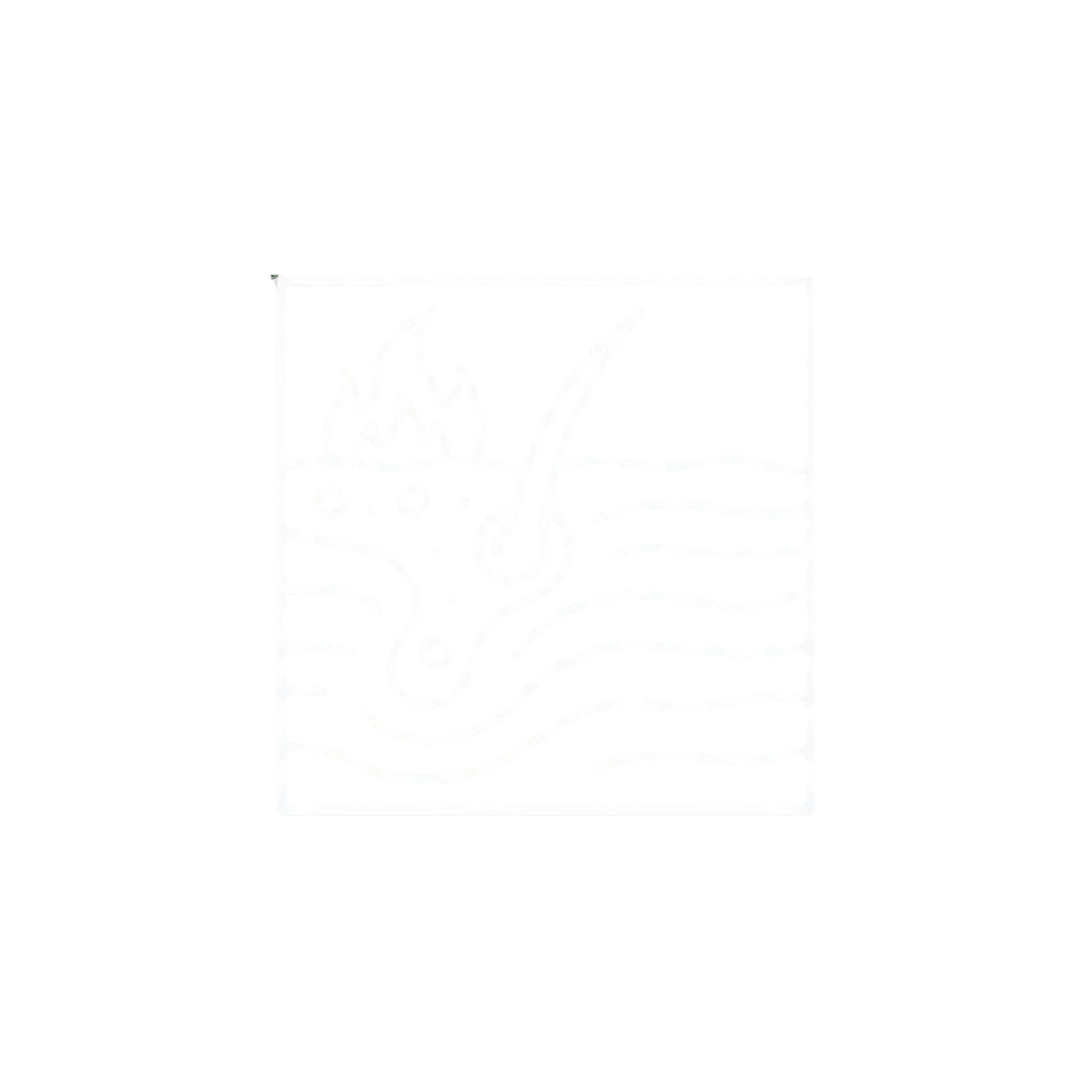 A line icon depicting a cross-section of inflamed skin with a hair follicle.