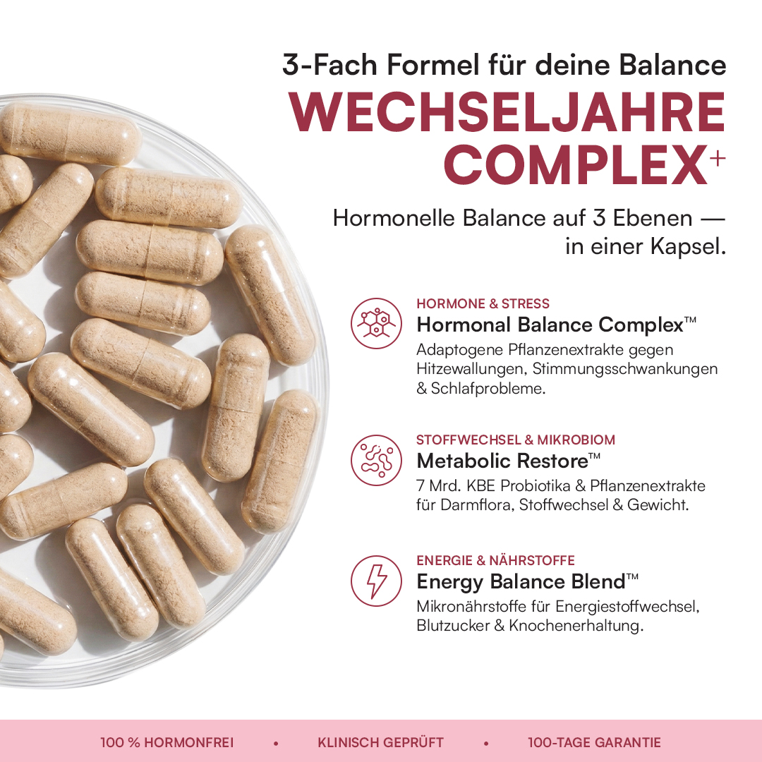 3-Fach Formel für deine Balance – Wechseljahre Complex+