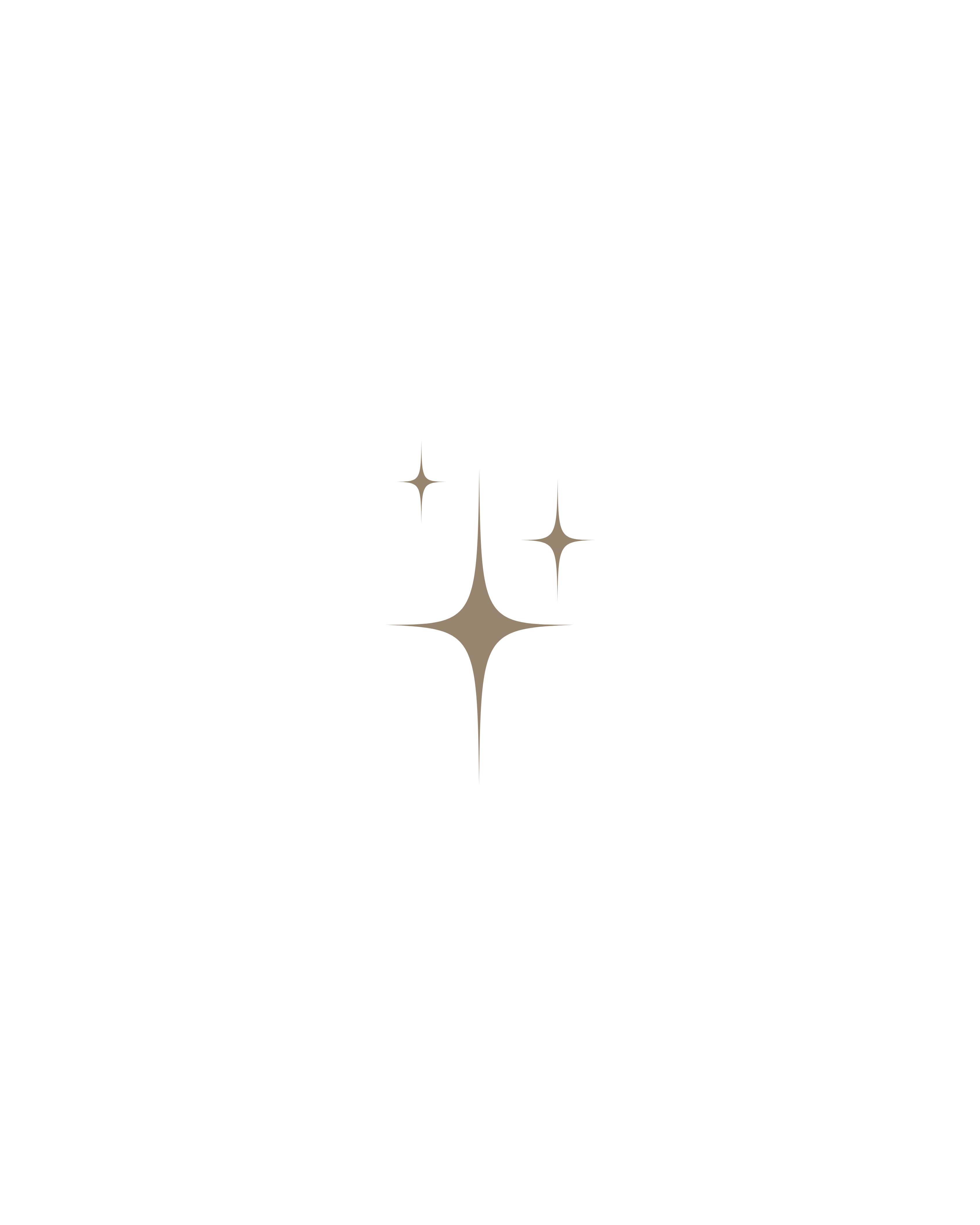Three beige star shapes on a black background.