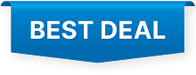 Blue banner with white text reading 'BEST DEAL.'