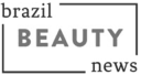 Logo with text 'brazil BEAUTY news' in black and gray.