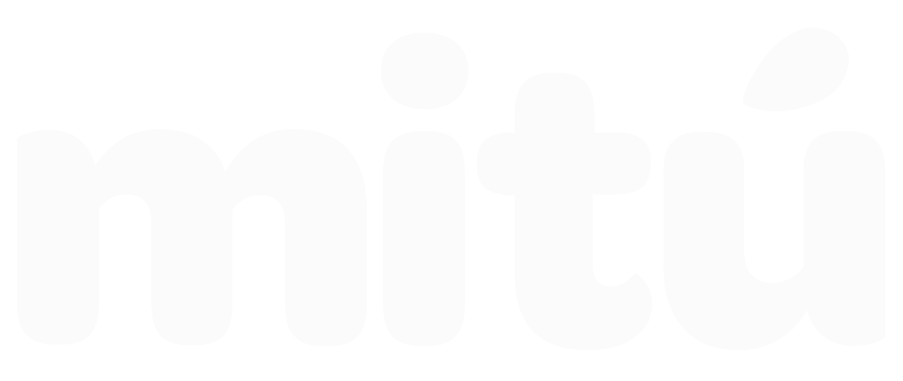 The white logo for mitú, a digital media brand.