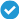 A white checkmark inside a black, starburst-shaped badge icon.
