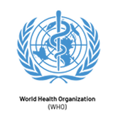 Blue emblem with a globe, staff, and snake, surrounded by laurel branches.