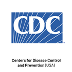 CDC logo with blue background and white letters.