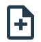 Placeholder image of a document with a plus sign icon.