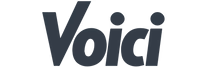 Logo displaying the word 'Voici' in bold, dark letters.