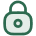 A small, low-resolution green icon of a closed padlock with a keyhole.