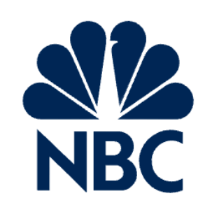NBC logo with a peacock design above the letters.