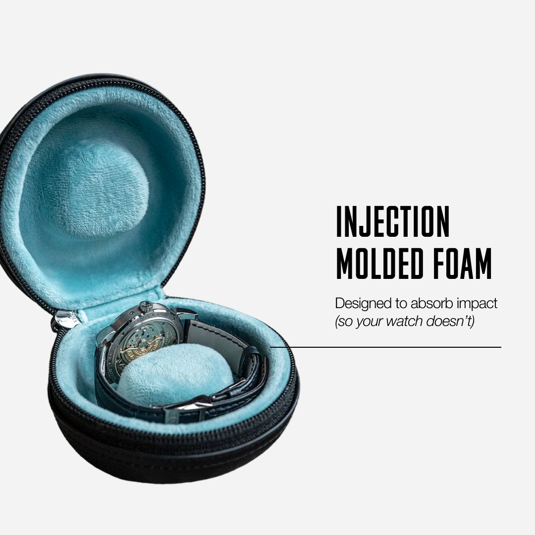 Injection-molded protective foam