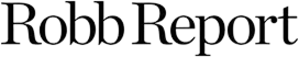 The text 'Robb Report' in a black serif font on a white background.