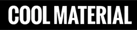 The words 'COOL MATERIAL' in bold, white, uppercase letters on a black background.