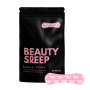 Black package labeled 'Beauty Sleep' with pink text and tablets.