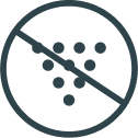 Circle with line and dots, resembling a prohibited symbol.