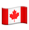 Canadian flag emoji waving.