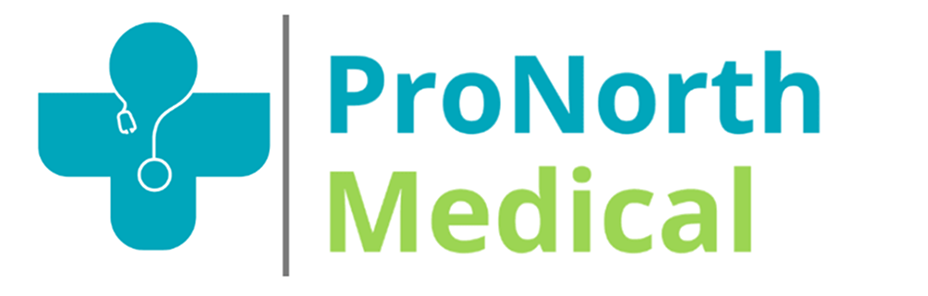Logo of ProNorth Medical with a stethoscope icon.